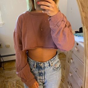 Cropped purple sweatshirt from PLT